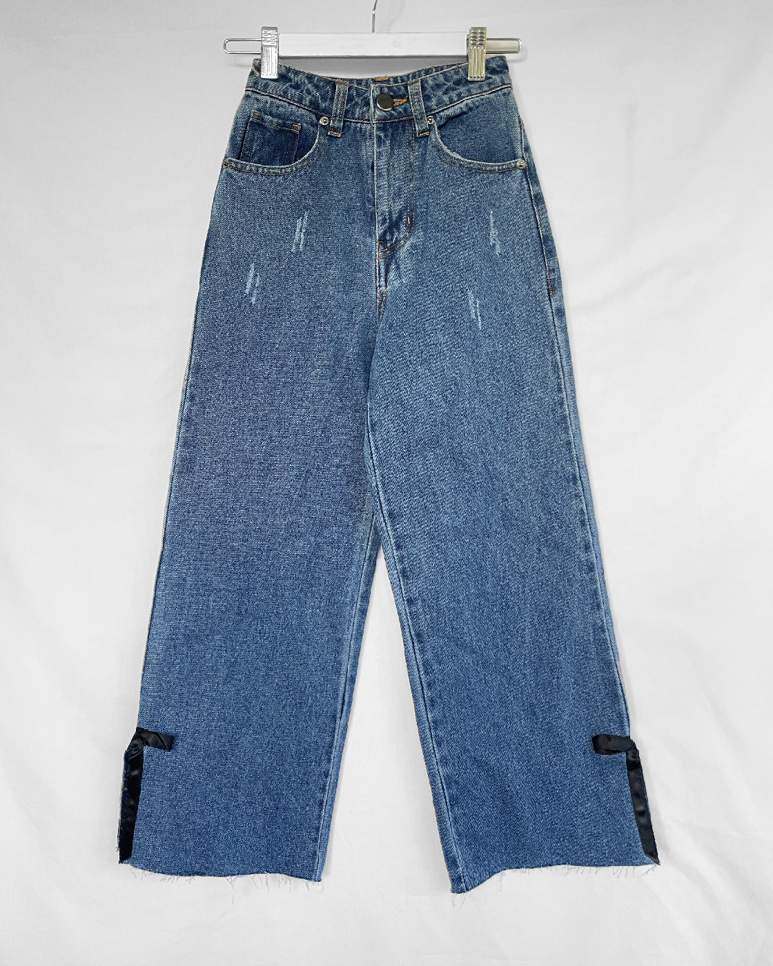 Bounced - Number One Jean with bow hem size 8 - A